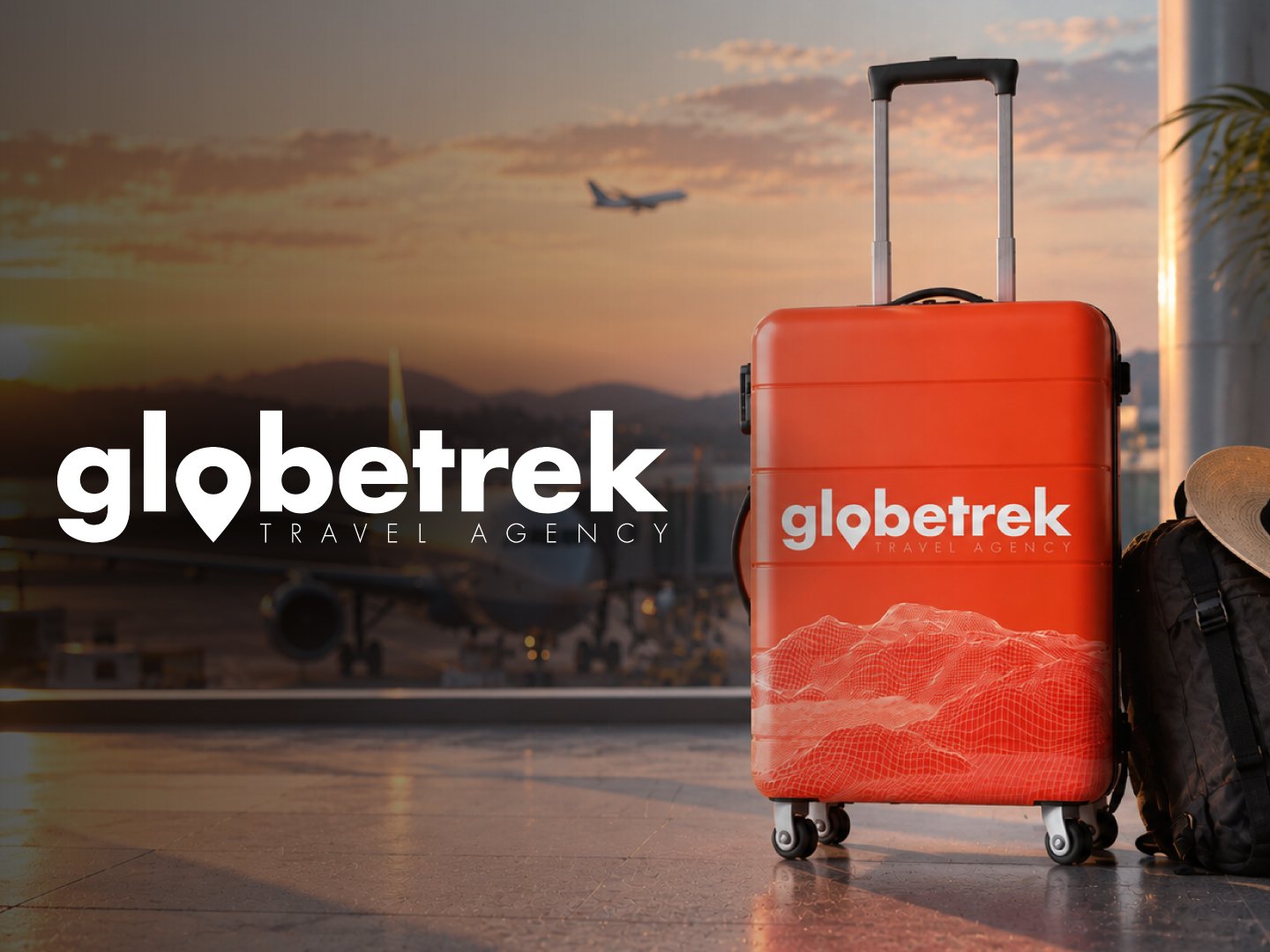 Globetrek travel brand identity presentation