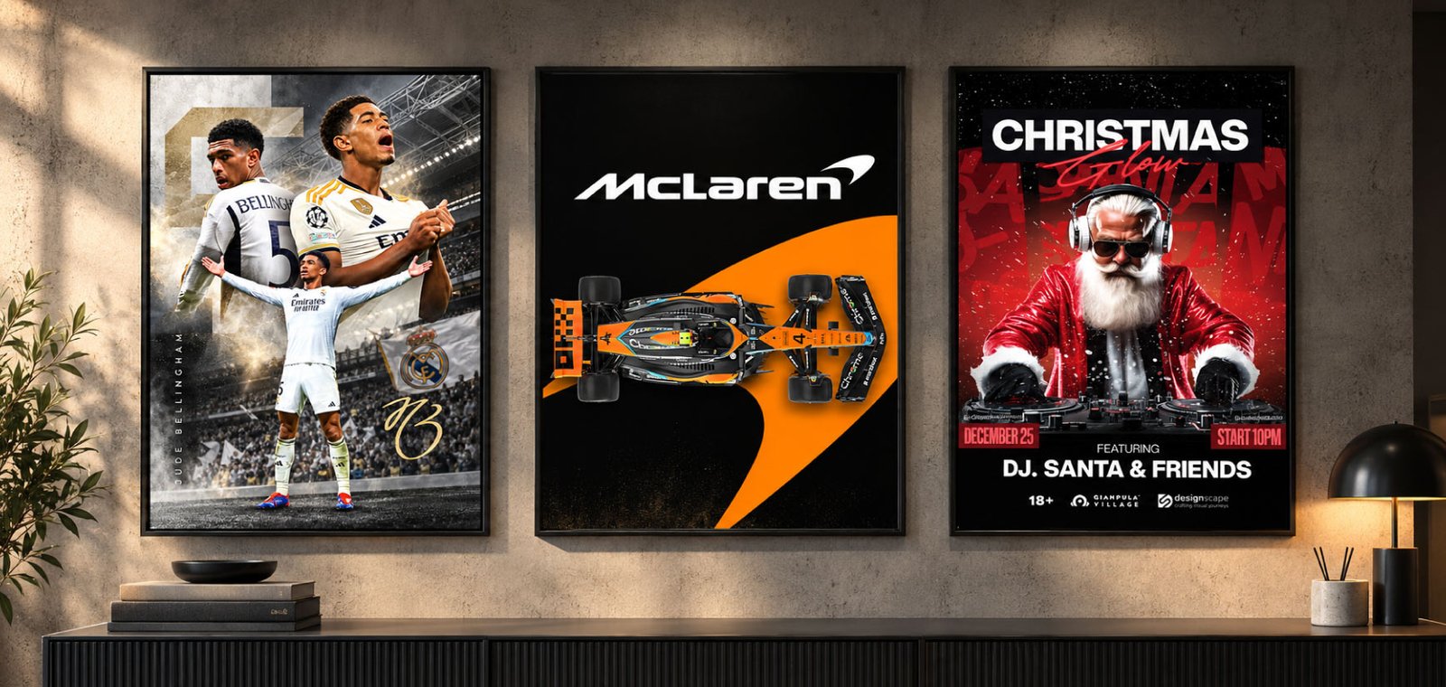 Creative poster and advertising design collection