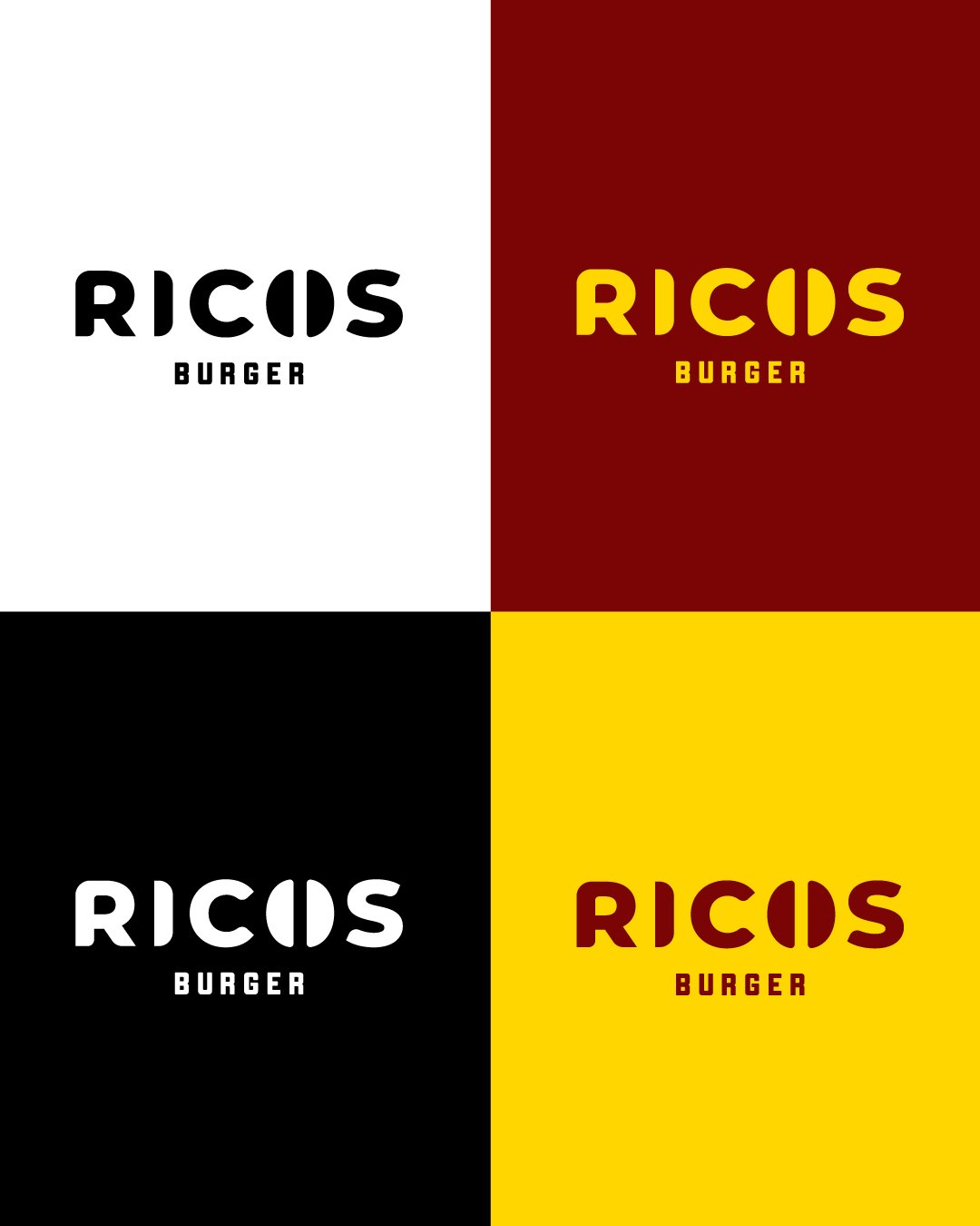 Rico’s Burger brand identity