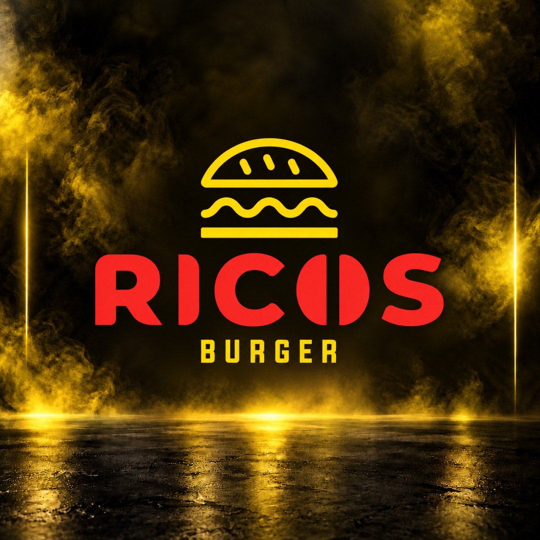 Rico's Burger logo design