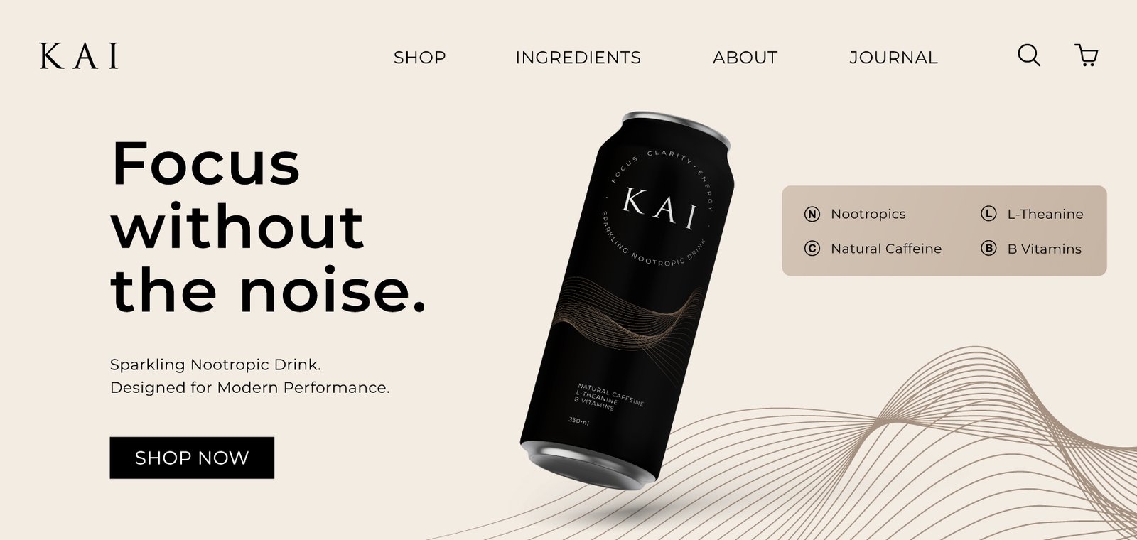 Kai Drink web design