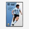Maradona poster in a big room, showcasing the football legend in an artistic and impactful way.