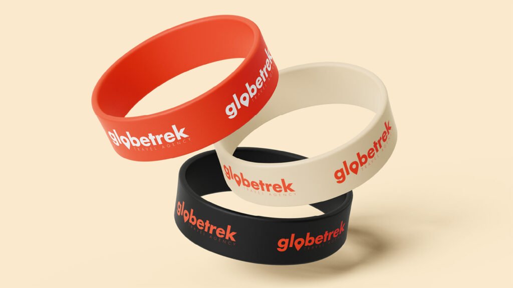 3 different wrist bands for Globetrek.
